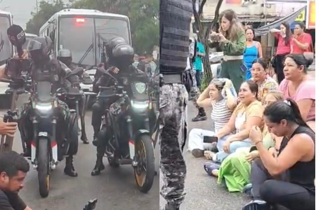 familiares de policiais protestam contra transferencia de presos em manaus