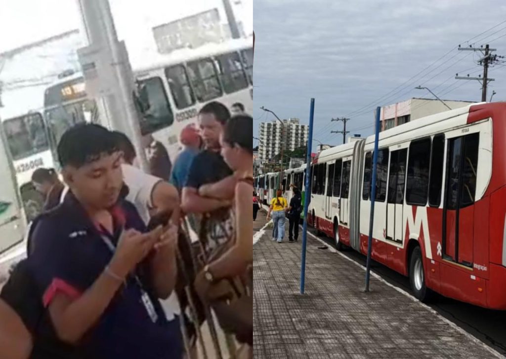 paralisação de ônibus em manaus