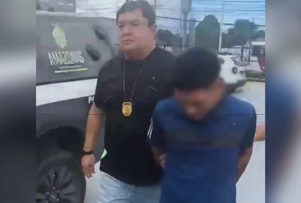 Imagem do local do crime em Mauazinho, Manaus
