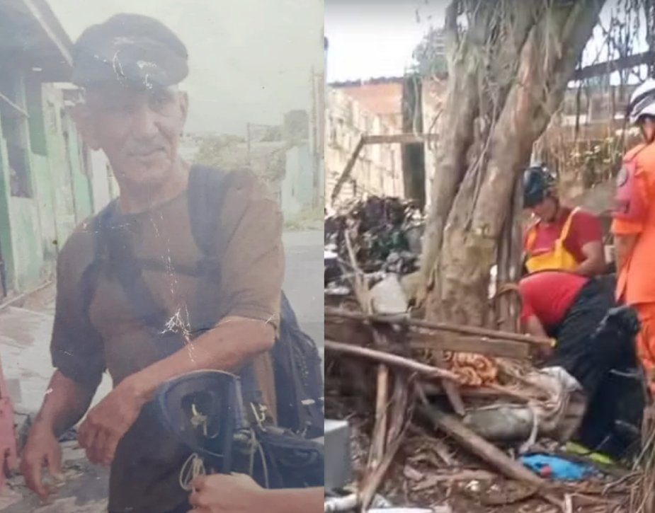 restos mortais encontrados no quintal da casa de ex-policial em manaus