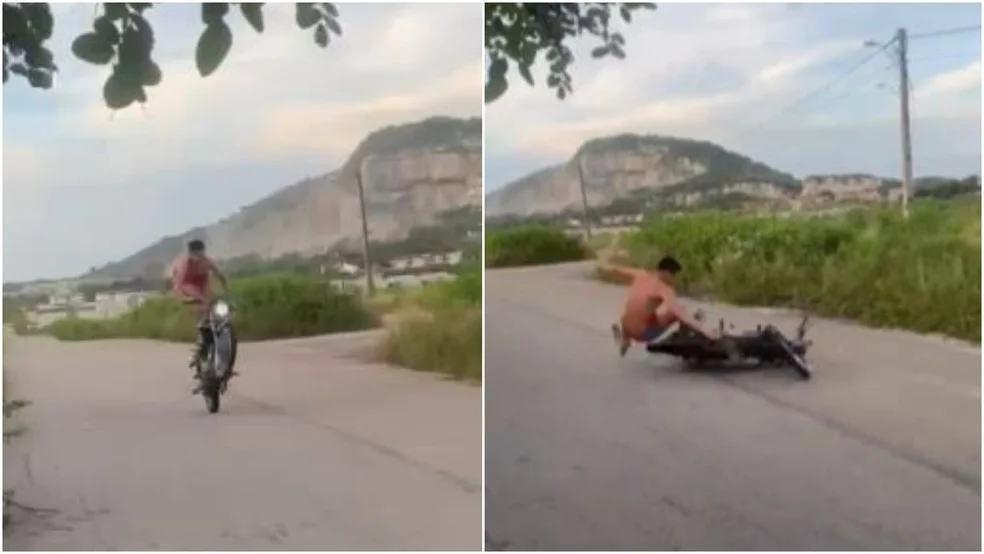 jovem acidentado em motocicleta na região metropolitana de fortaleza