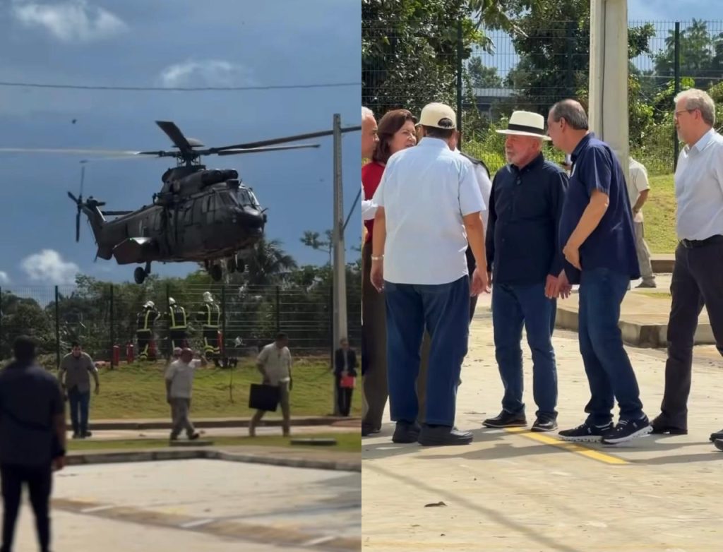 Presidente Lula desembarcando em Manaus para cumprir agenda no Amazonas