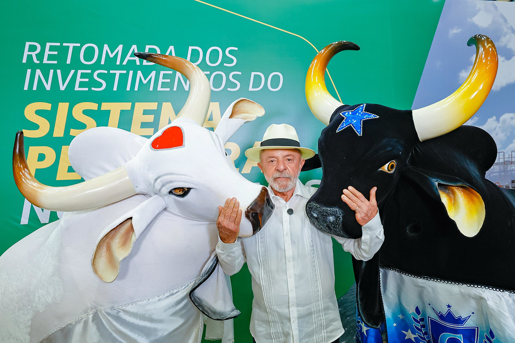 Foto do presidente Lula durante anúncio sobre o Festival de Parintins 2026