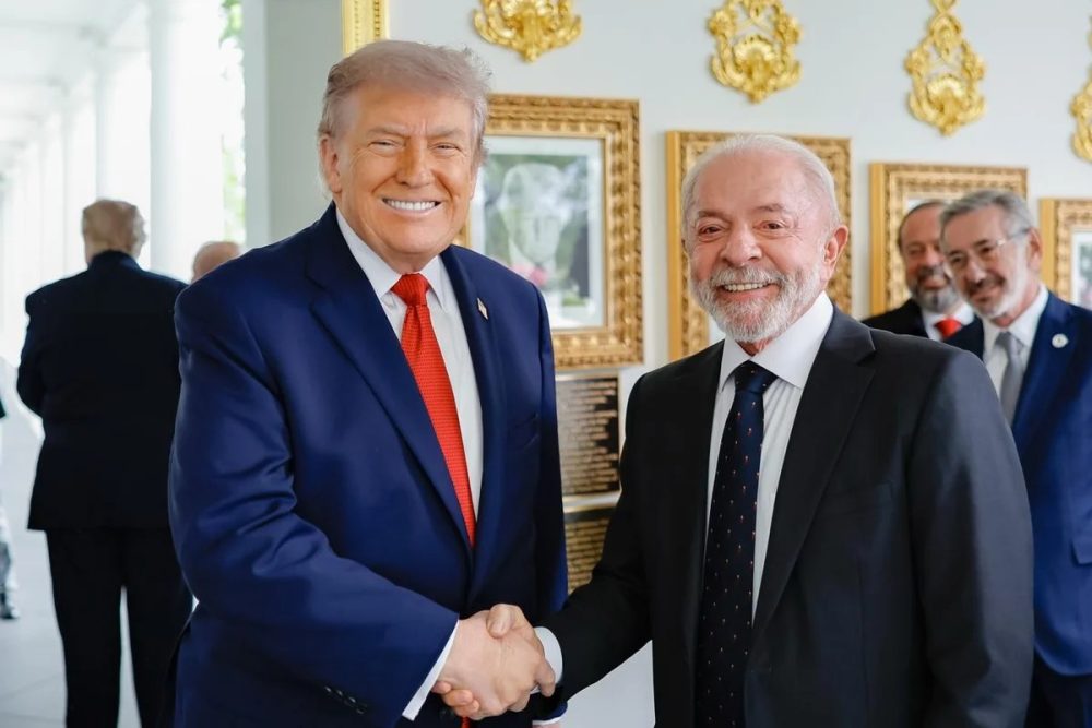 presidente lula e trump reunidos em discussão sobre tarifas comerciais