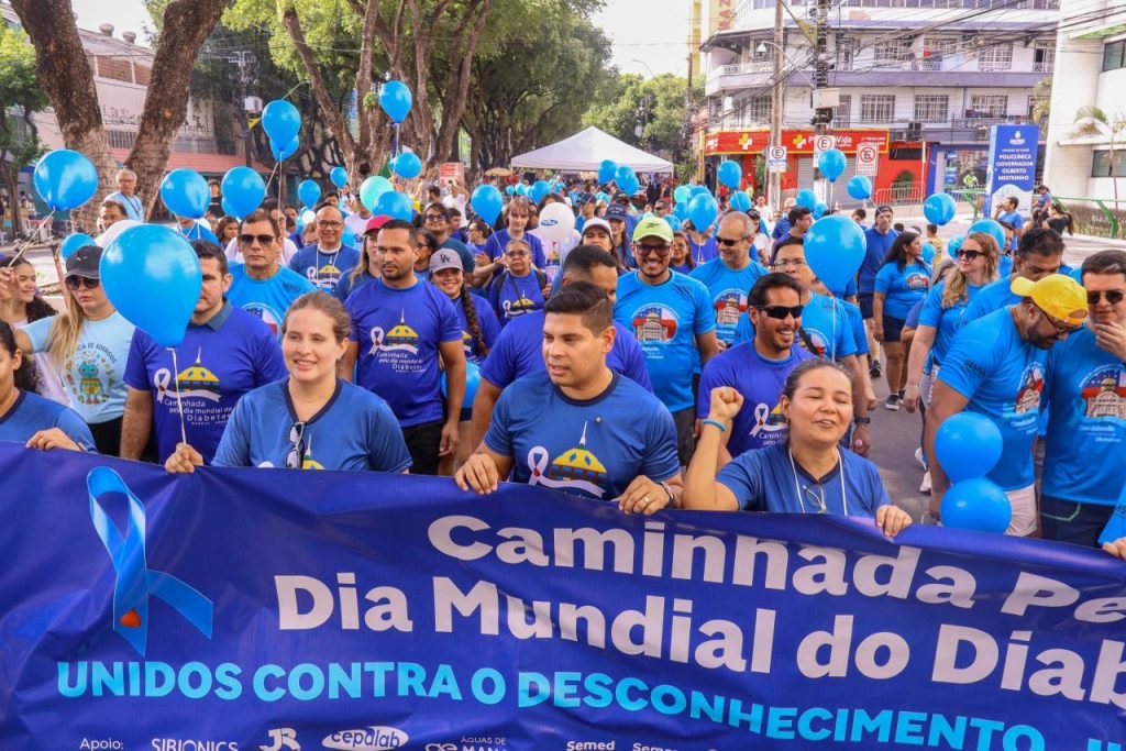 Foto de evento sobre diabetes tipo 1 na Aleam