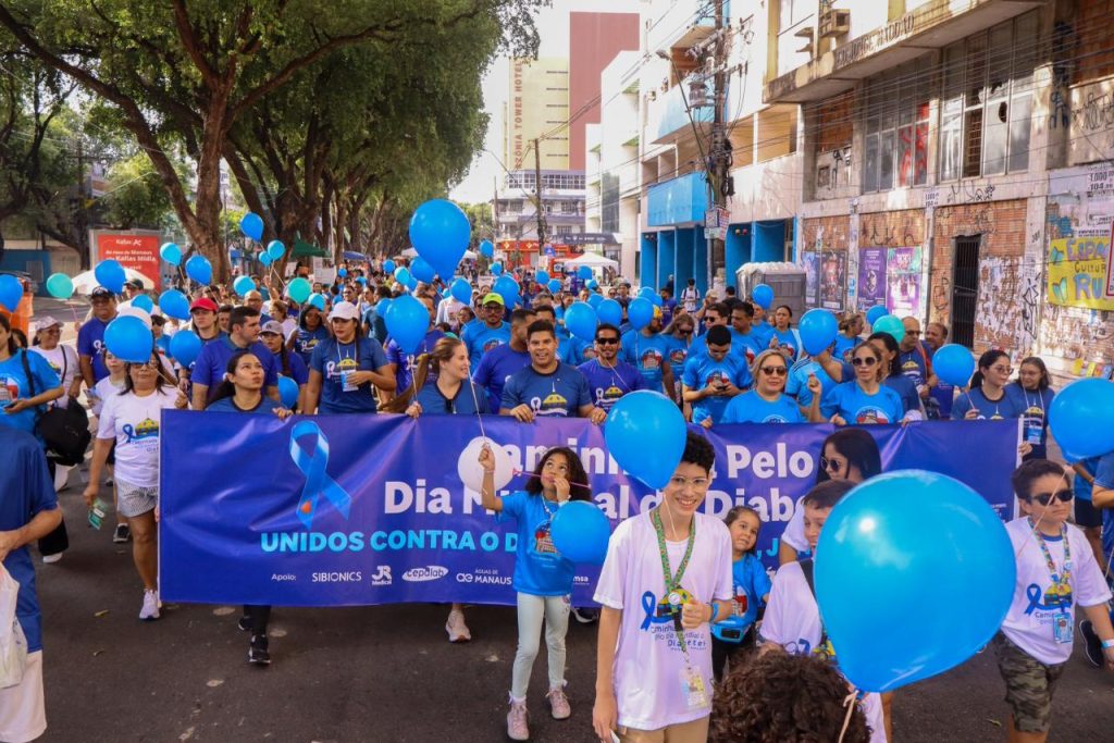 Foto de evento sobre diabetes tipo 1 na Aleam