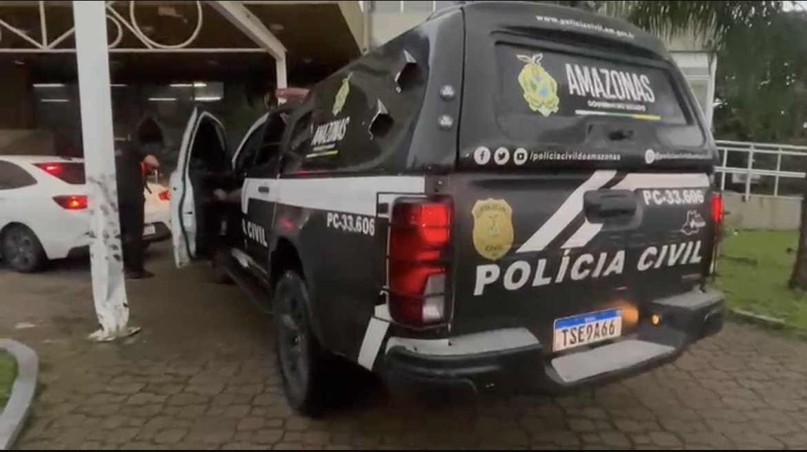 Foto de divulgação sobre megaoperação Covil do Mamon com agentes da segurança pública do Amazonas
