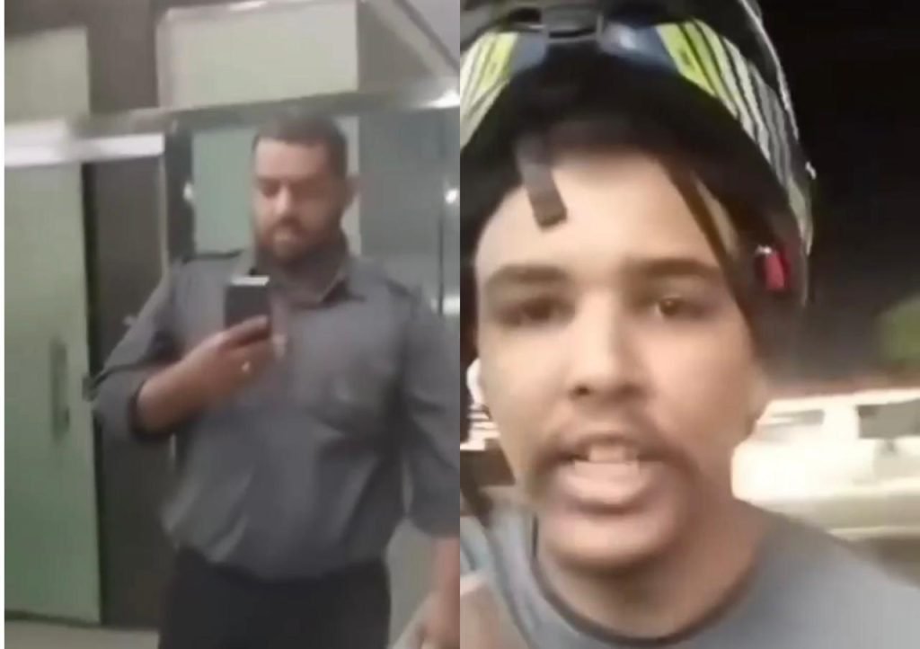 motoboys realizando buzinaço em frente a condomínio em manaus