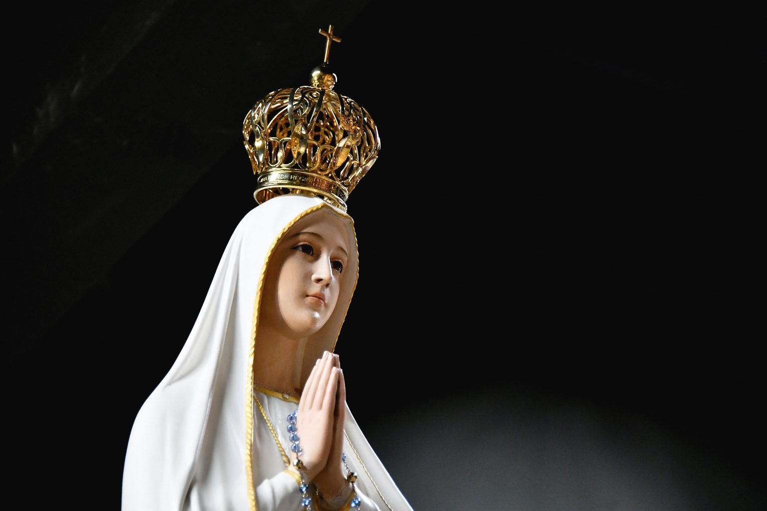 Foto da carreata e procissão de Nossa Senhora de Fátima em Manaus