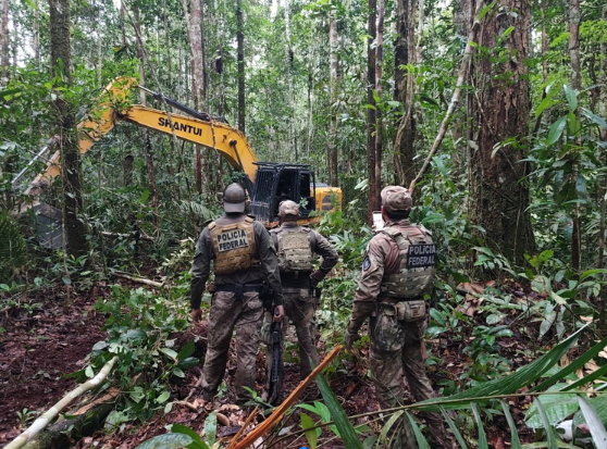imagem da operação contra garimpo ilegal na amazônia