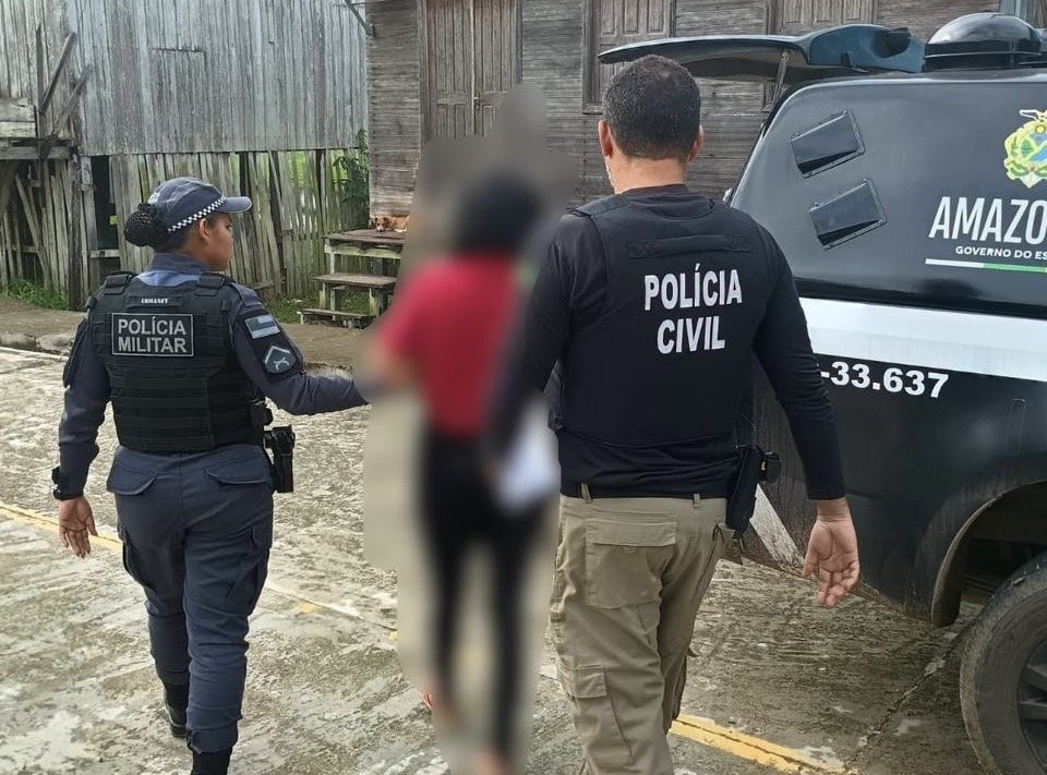 Imagem da operação policial em Caapiranga, Amazonas