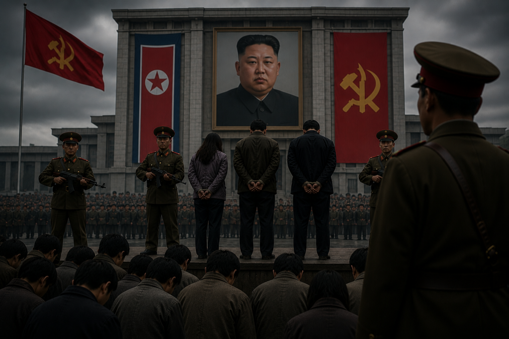 Foto de execução na Coreia do Norte