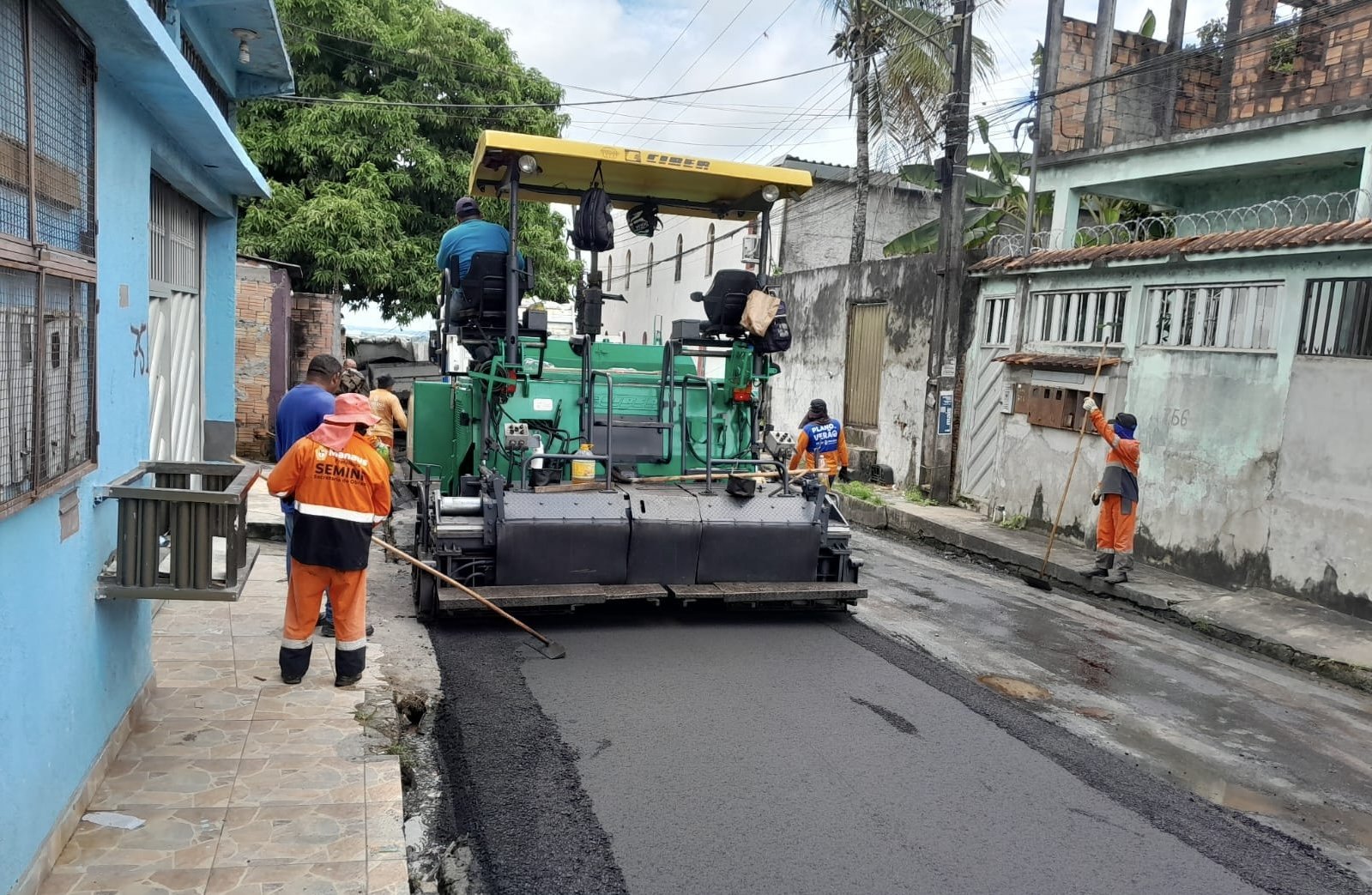 recapeamento da rua das mangabeiras em manaús