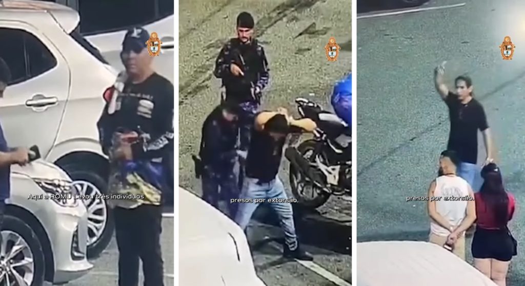 Flanelinhas que extorquiam motoristas em Ponta Negra durante show