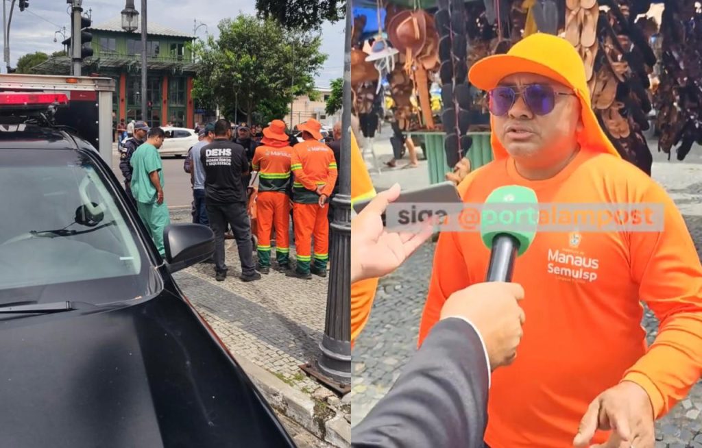foto de dois crânios humanos encontrados na praça tenreiro aranha em manaus
