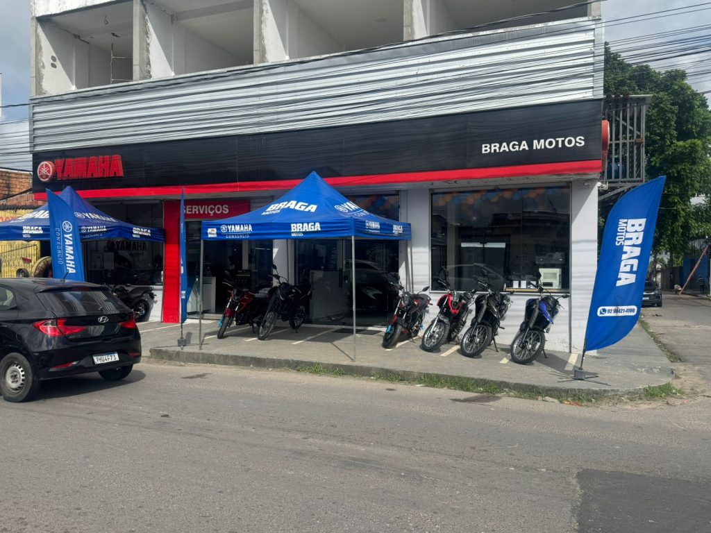 tentativa de assalto em concessionária de motos em Manaus