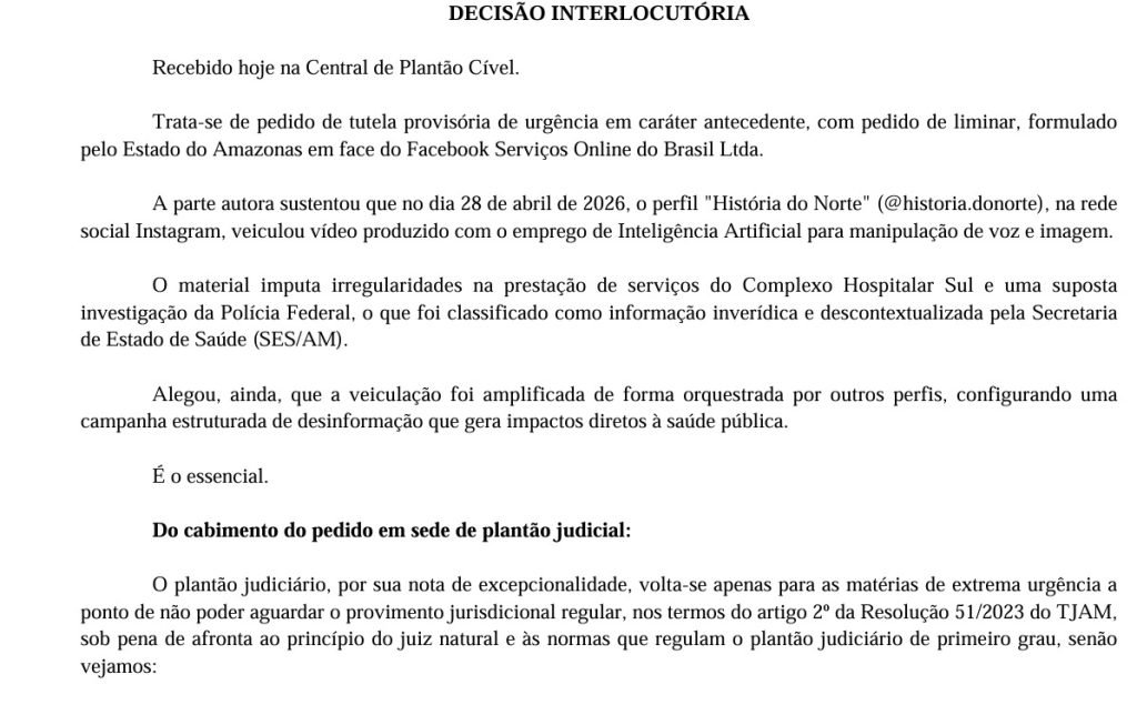 Imagem do conteúdo retirado relacionado a serviços de saúde em Manaus
