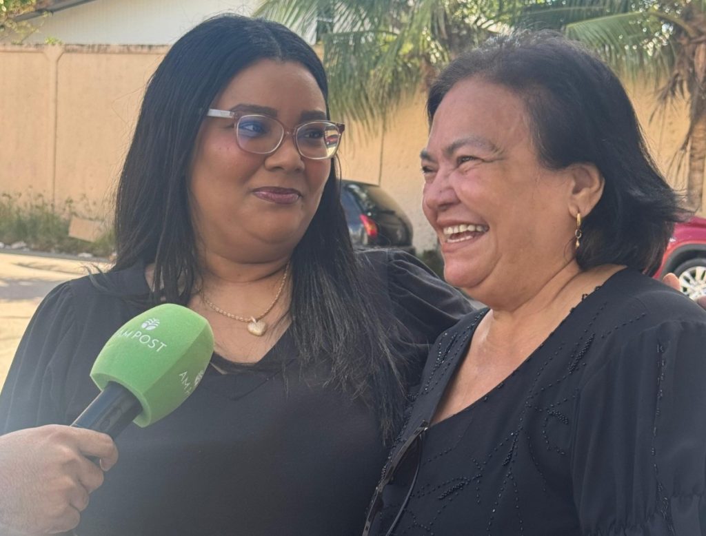 Kamilla e Yone Santarém durante a campanha mãe que inspira