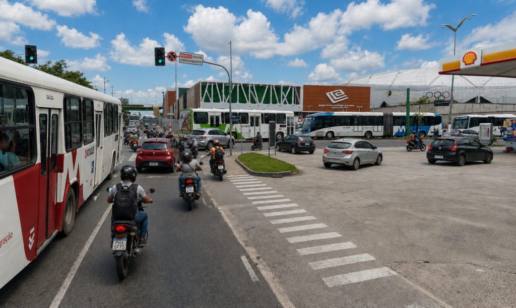 Profissionais em seminário sobre segurança de trânsito e prevenção de acidentes com motociclistas promovido pelo Senge-AM em Manaus
