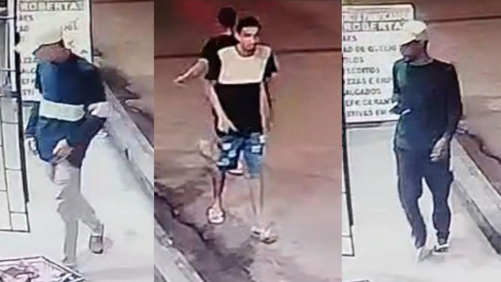 Imagens de câmeras de segurança revelando detalhes sobre latrocínio em Manaus