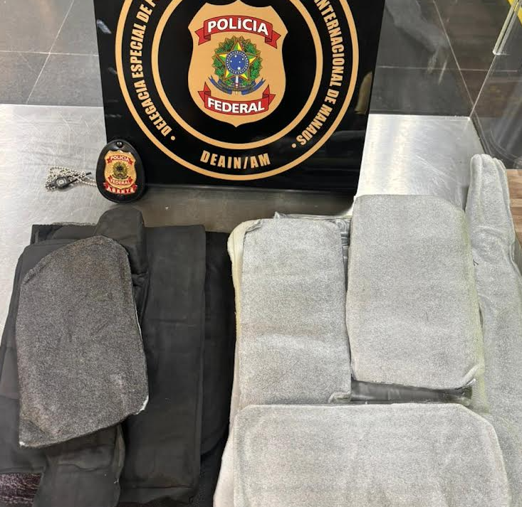 Fiscalização realizada no aeroporto de Manaus resulta na apreensão de cocaína