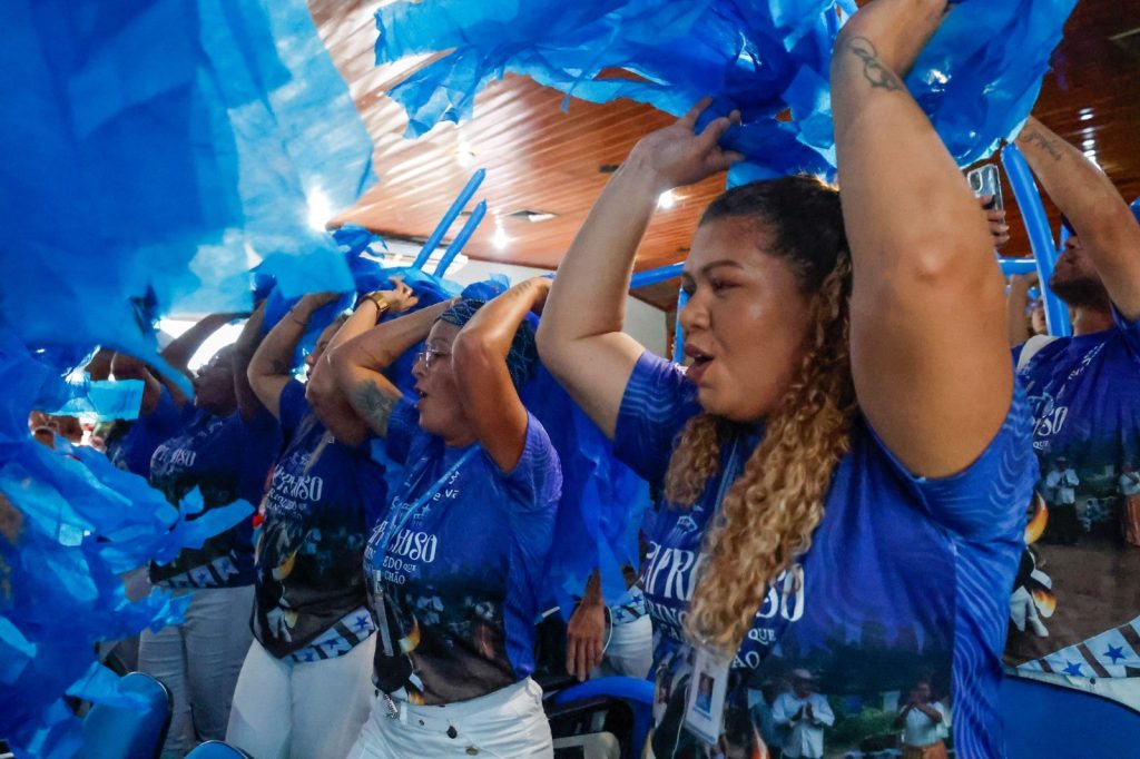 Lançamento da campanha Junho Azul e Vermelho do Hemoam com apoio dos bois Caprichoso e Garantido