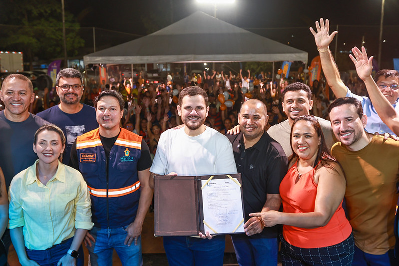 Prefeito Renato Junior assina ordem de serviço para revitalização do Campo da Torre em Manaus