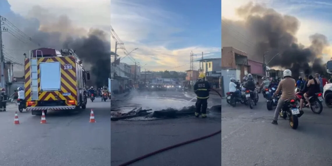 moradores do bairro palmeira do miriti protestam contra alagamentos