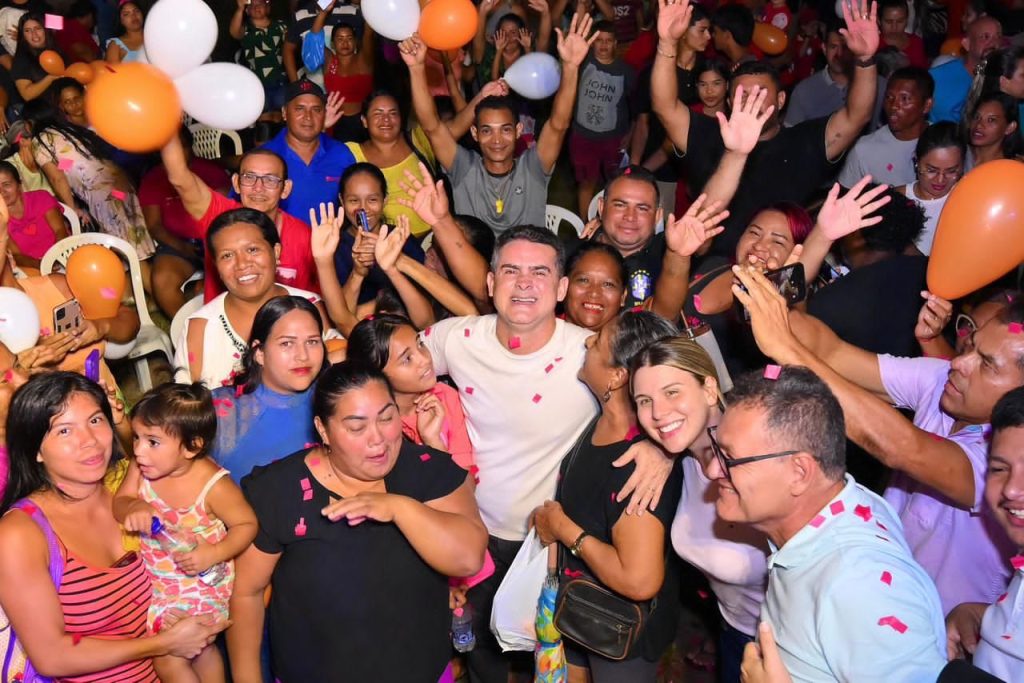 David Almeida em evento político sobre suas propostas para o governo