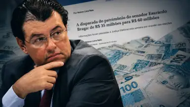 Jornal O Globo destaca disparada do patrimônio de Eduardo Braga: ‘de R$ 35 milhões para R$ 60 milhões’