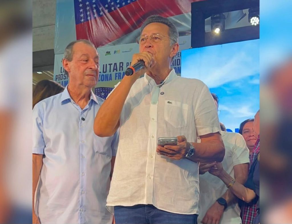 Silas Câmara durante a convenção do Republicanos em Manaus