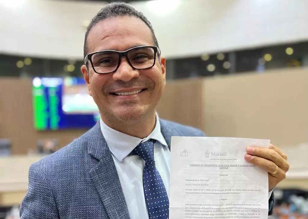 Jaildo Oliveira, vereador de Manaus, em sessão da Câmara Municipal.