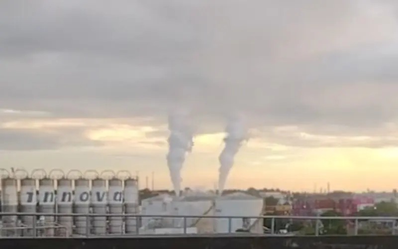 imagem de vazamento de estireno em manaus