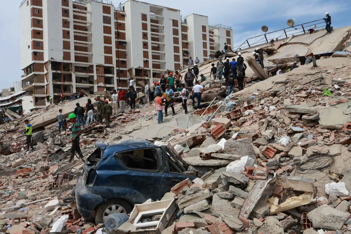 foto de Javier Campos mostrando a situação de hospitais na venezuela após terremotos