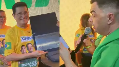 Alfredo Nascimento recebe homenagem de movimentos conservadores durante convenção do PL no Amazonas
