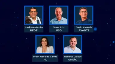 Band reúne candidatos ao Governo do Amazonas no primeiro debate da campanha eleitoral