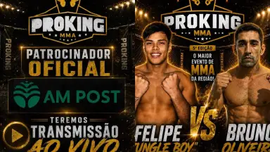 Portal AM POST transmitirá ao vivo o ProKing MMA 5, maior evento de MMA da região Norte