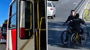 VÍDEO: dupla em bicicletas é flagrada após ataque a ônibus em Manaus